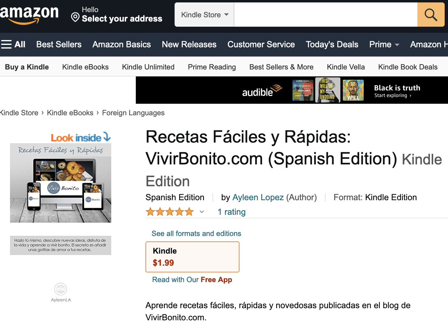 E-commerce product content sample